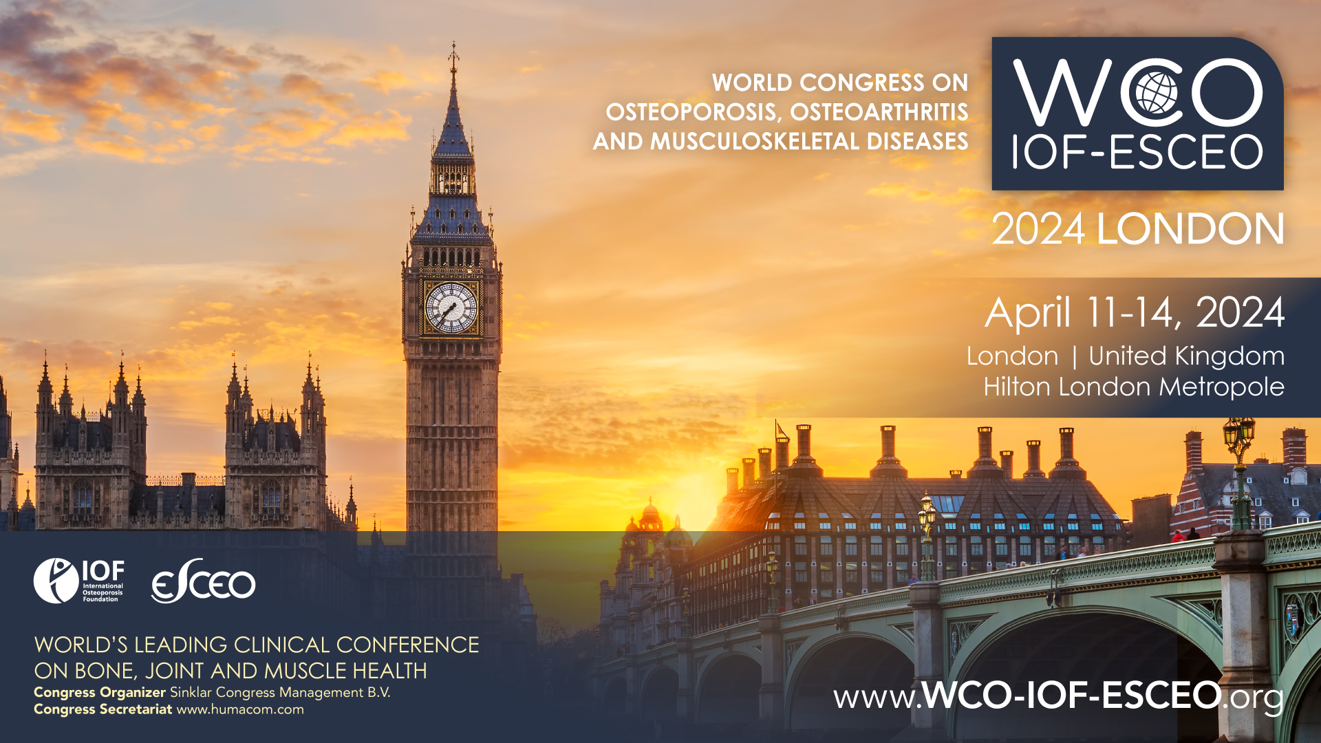 Promotional package WCOIOFESCEO LONDON 2024